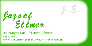 jozsef ellmer business card