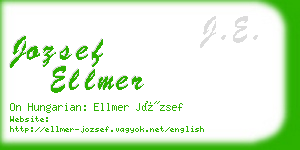 jozsef ellmer business card